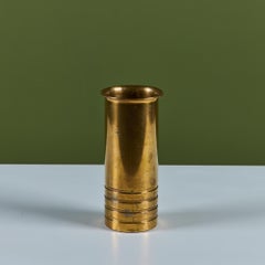 Brass Vase by Walter von Nessen for Chase