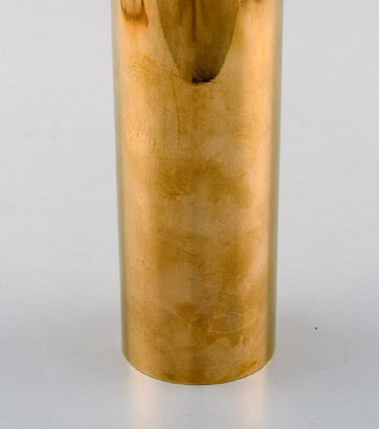 Swedish Brass Vase Designed by Pierre Forsell for Skultuna 'Sweden' For Sale