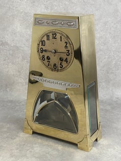 Messing Wiener Sezession Kaminsimsuhr