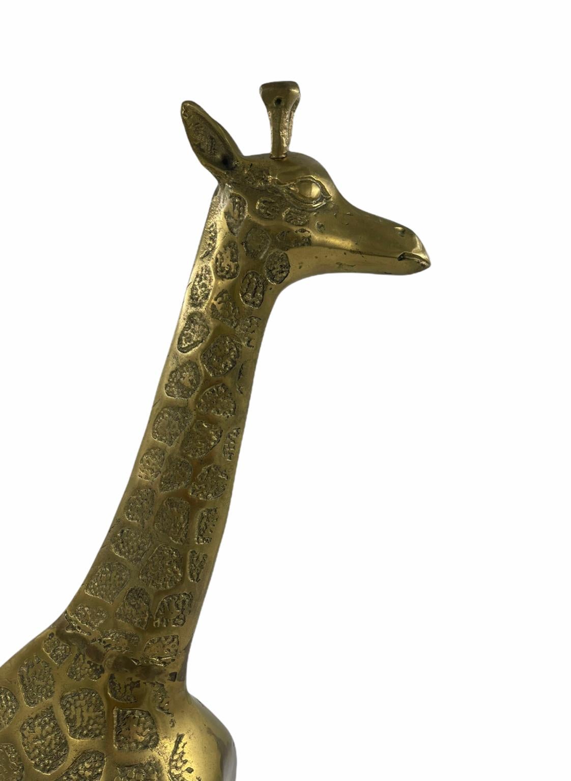 brass giraffe figurine
