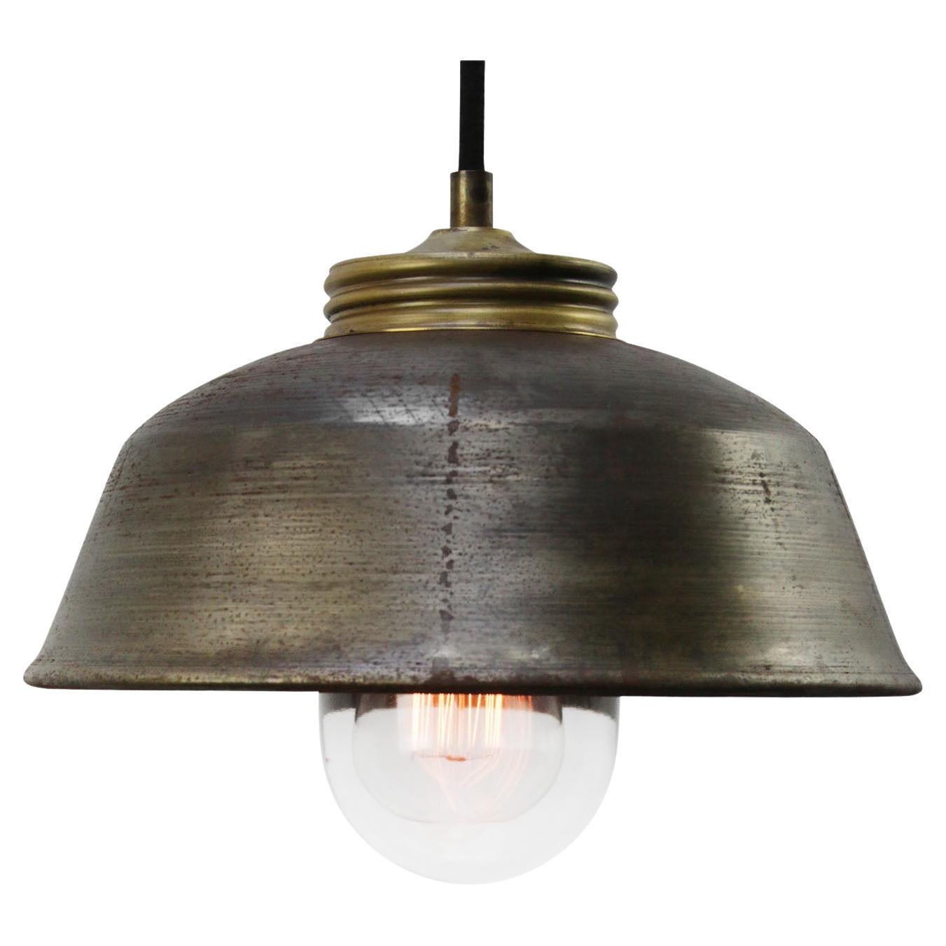 Brass Vintage Industrial Metal Clear Glass Pendant Lights