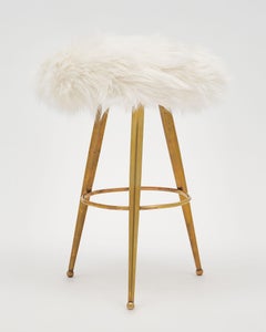 Brass Vintage Italian Stool