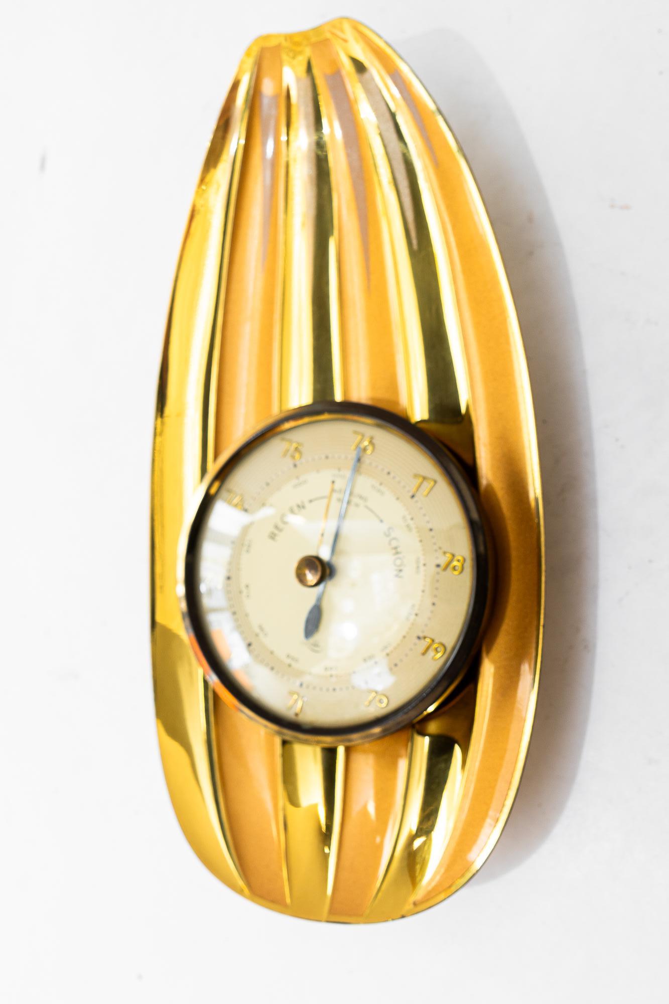 Messing Wandbarometer Wien um 1960er Jahre
Ursprünglicher Zustand