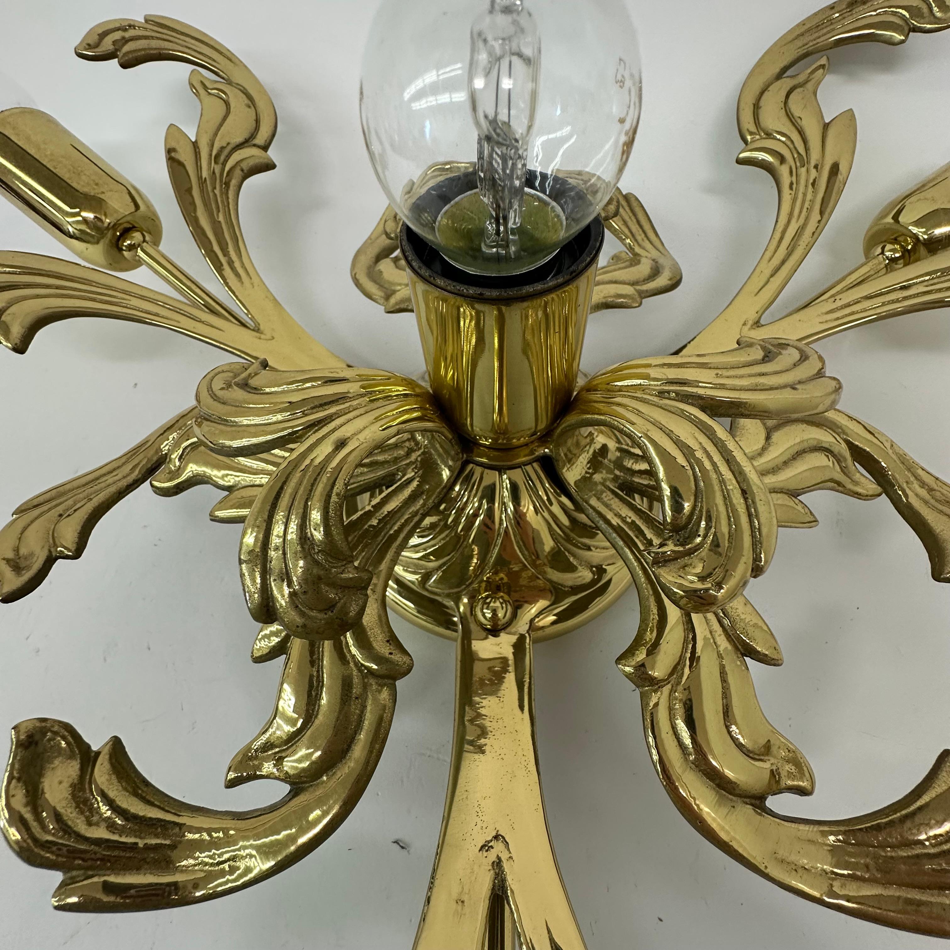 Lampada da parete/soffitto in ottone di C.S.A. Italy , anni '70 in vendita 11
