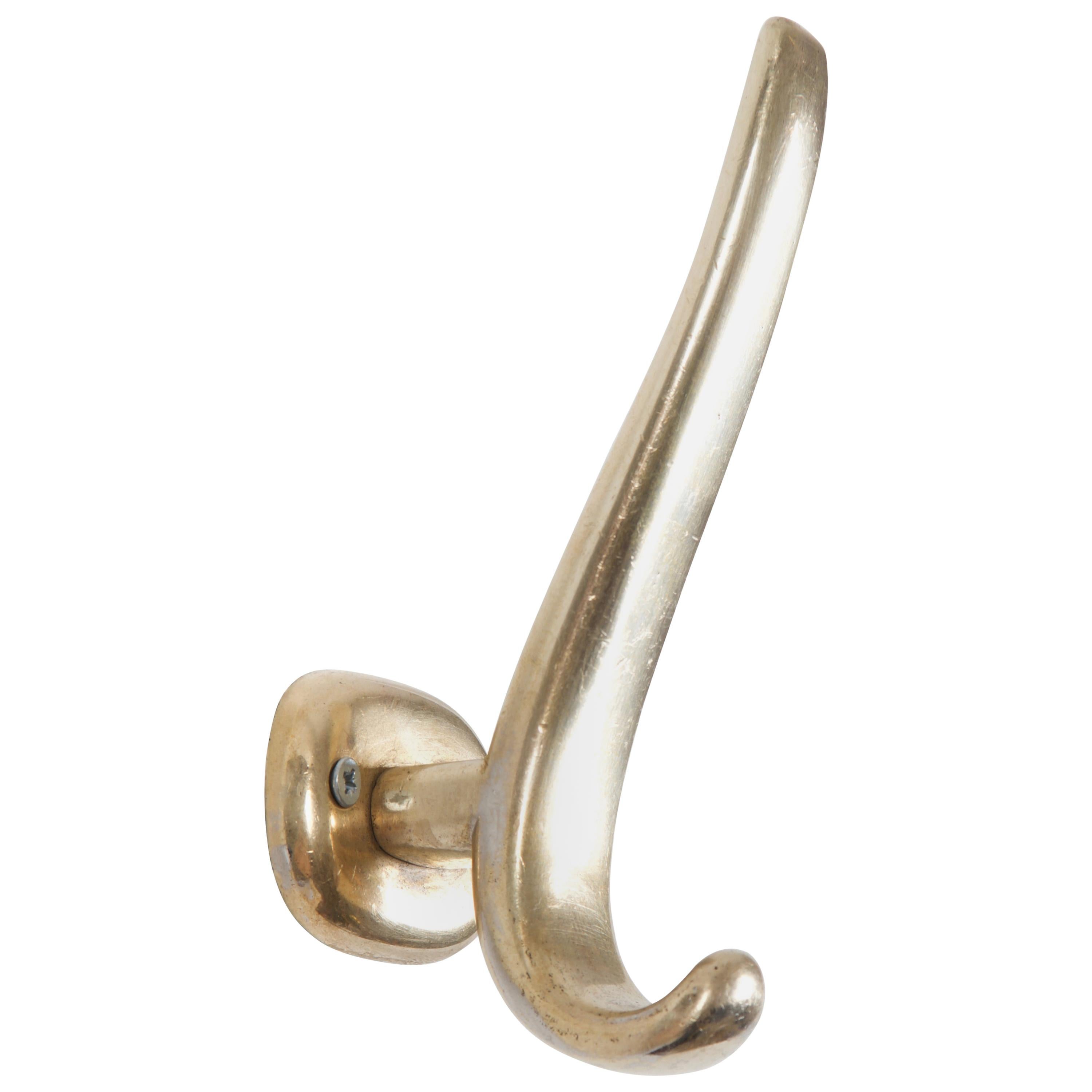 Brass Wall Coat Hooks Attributed to Oswald Haerdtl For Sale at 1stDibs