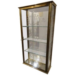 Brass Wall Display Cabinet