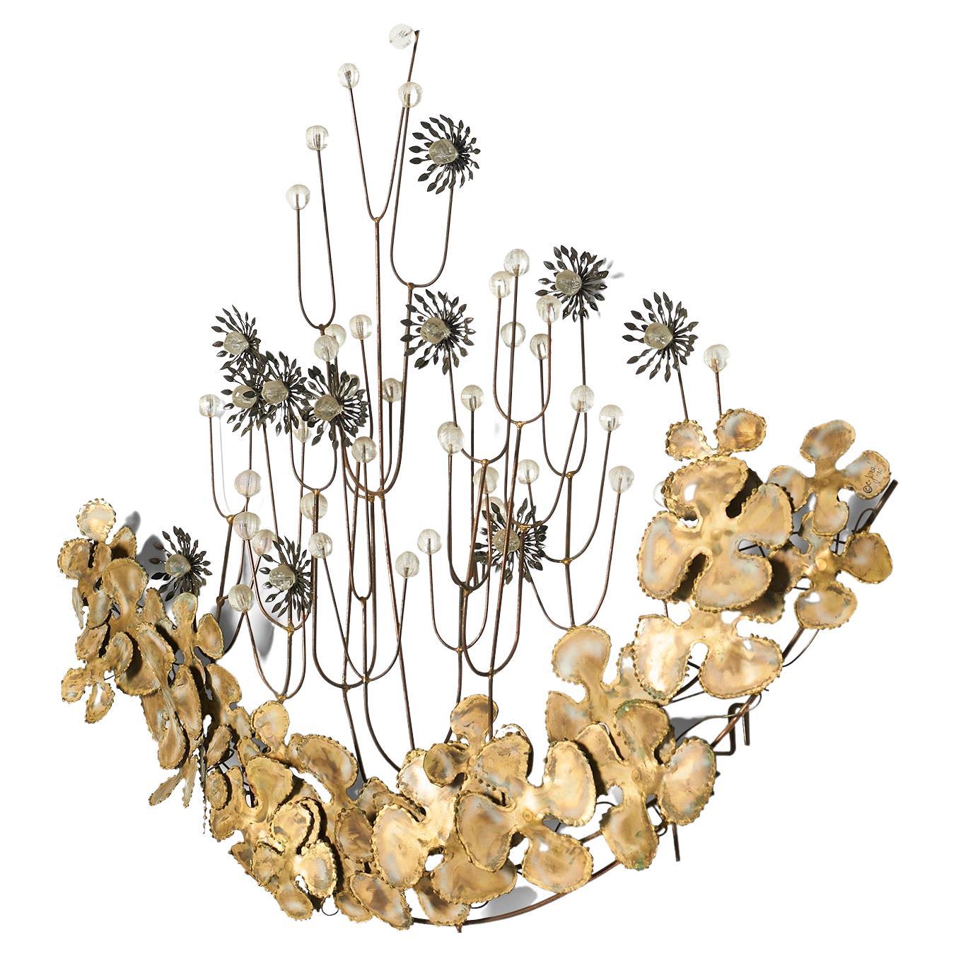 Brass Wall Hanging by Curtis Jere