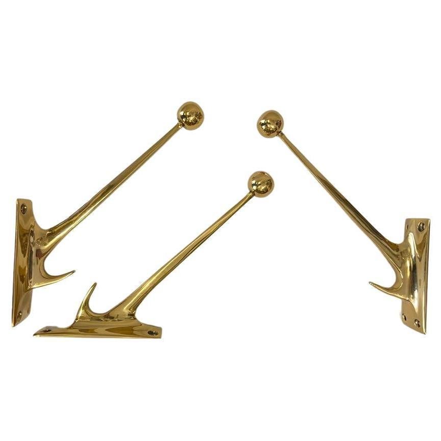 Brass Wall Hook, Design Adolf Loos For Sale 8