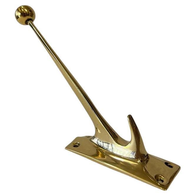 Brass wall hook, design Adolf Loos, Art Nouveau 20th century.
