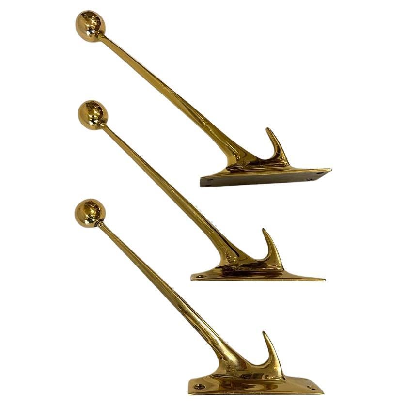 Mid-20th Century Brass Wall Hook, Design Adolf Loos For Sale
