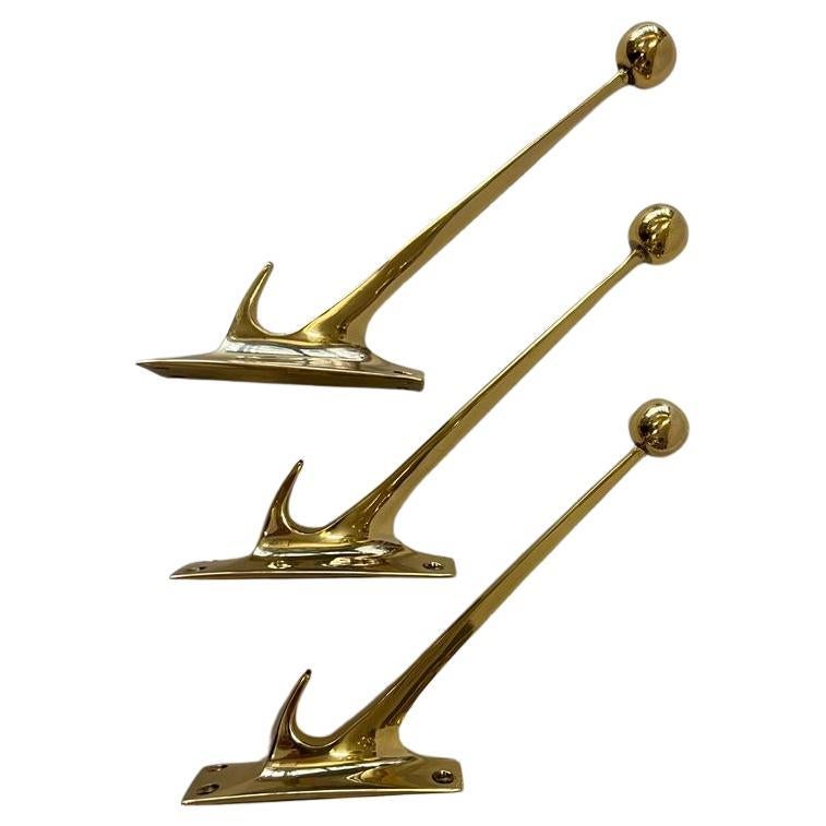 Brass Wall Hook, Design Adolf Loos For Sale 1