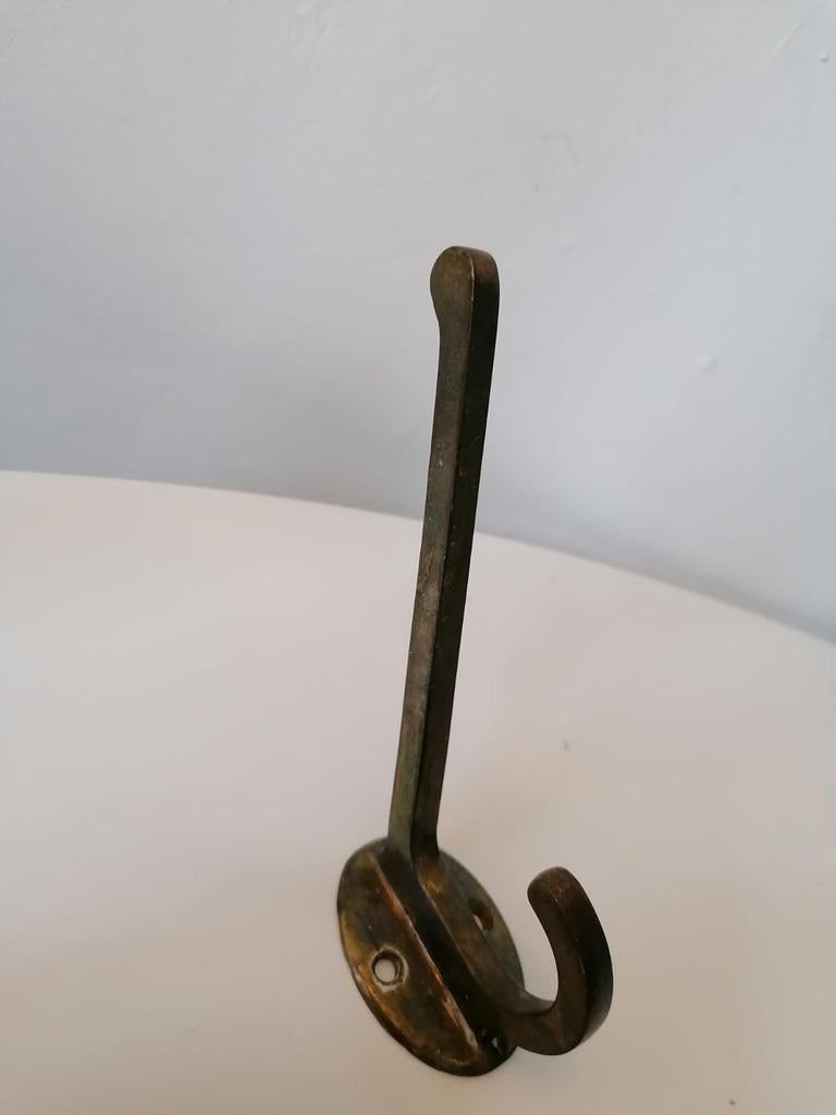 Brass Wall Hooks from the 1930s For Sale 4