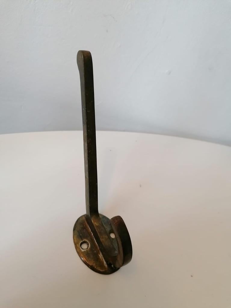 Brass Wall Hooks from the 1930s For Sale 3