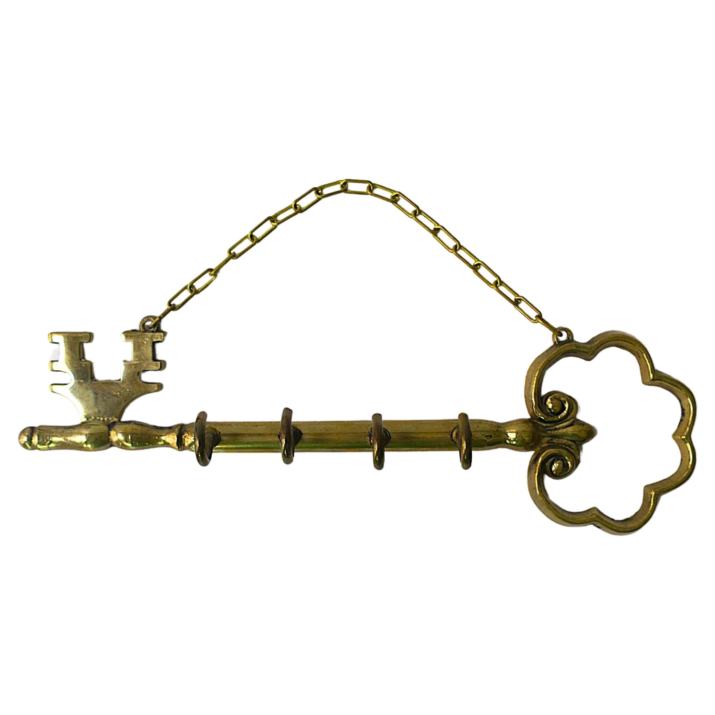 Brass Wall Key Holder For Sale at 1stDibs
