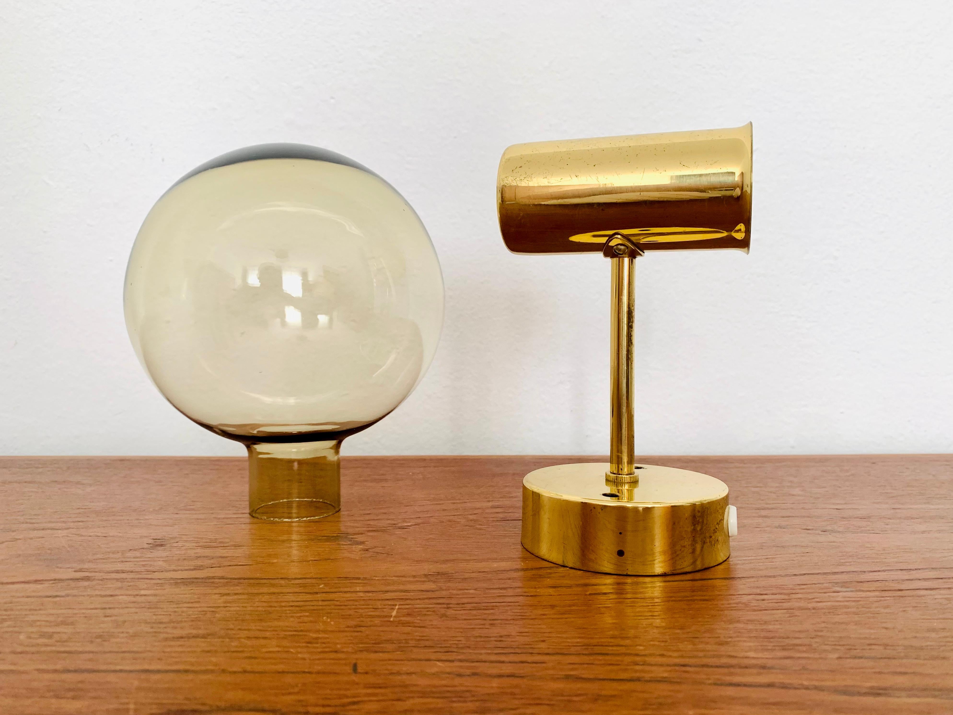 Brass Wall Lamp by Hans Agne Jakobsson For Sale 3
