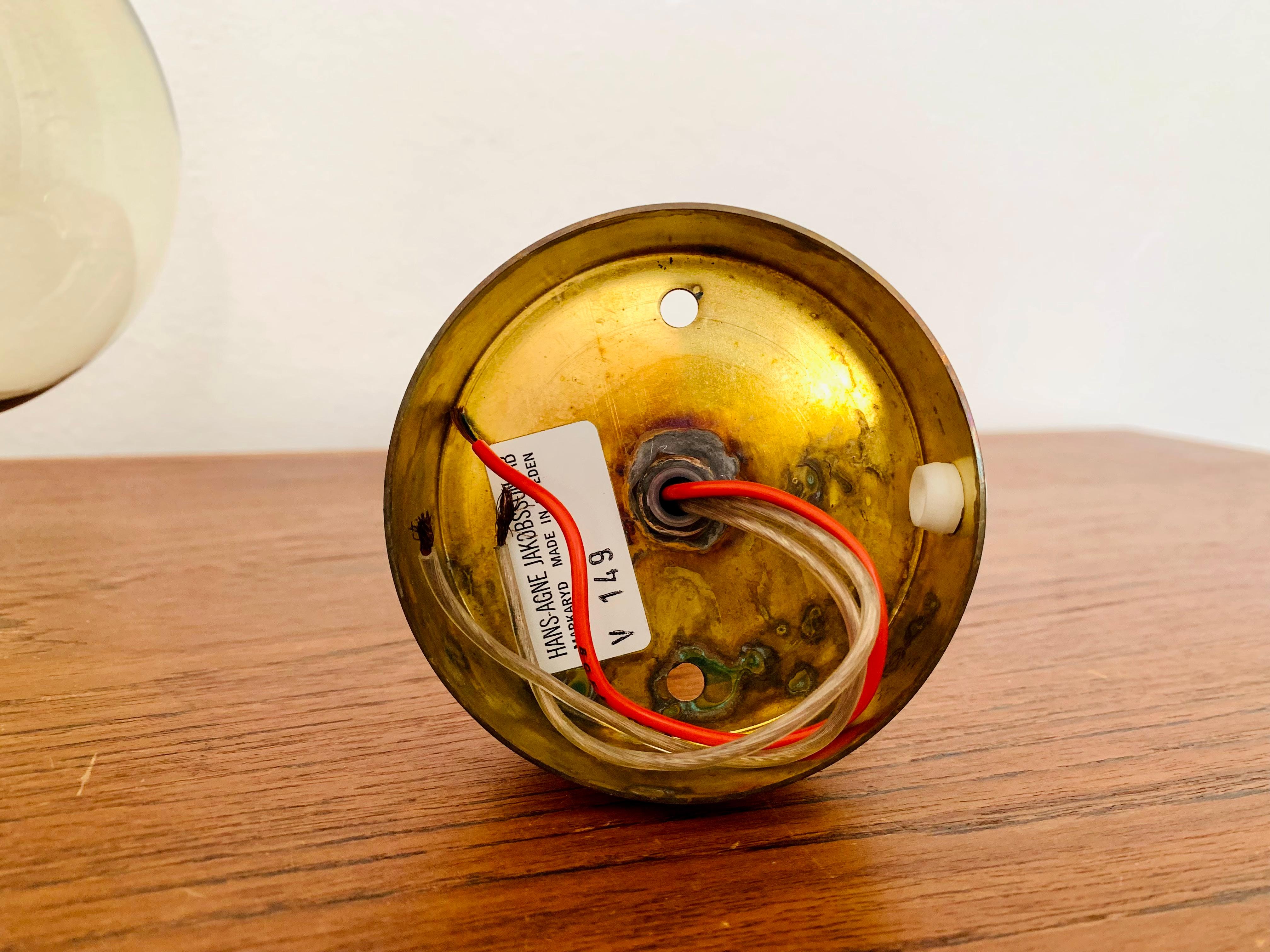 Lámpara de pared de latón de Hans Agne Jakobsson en venta 7