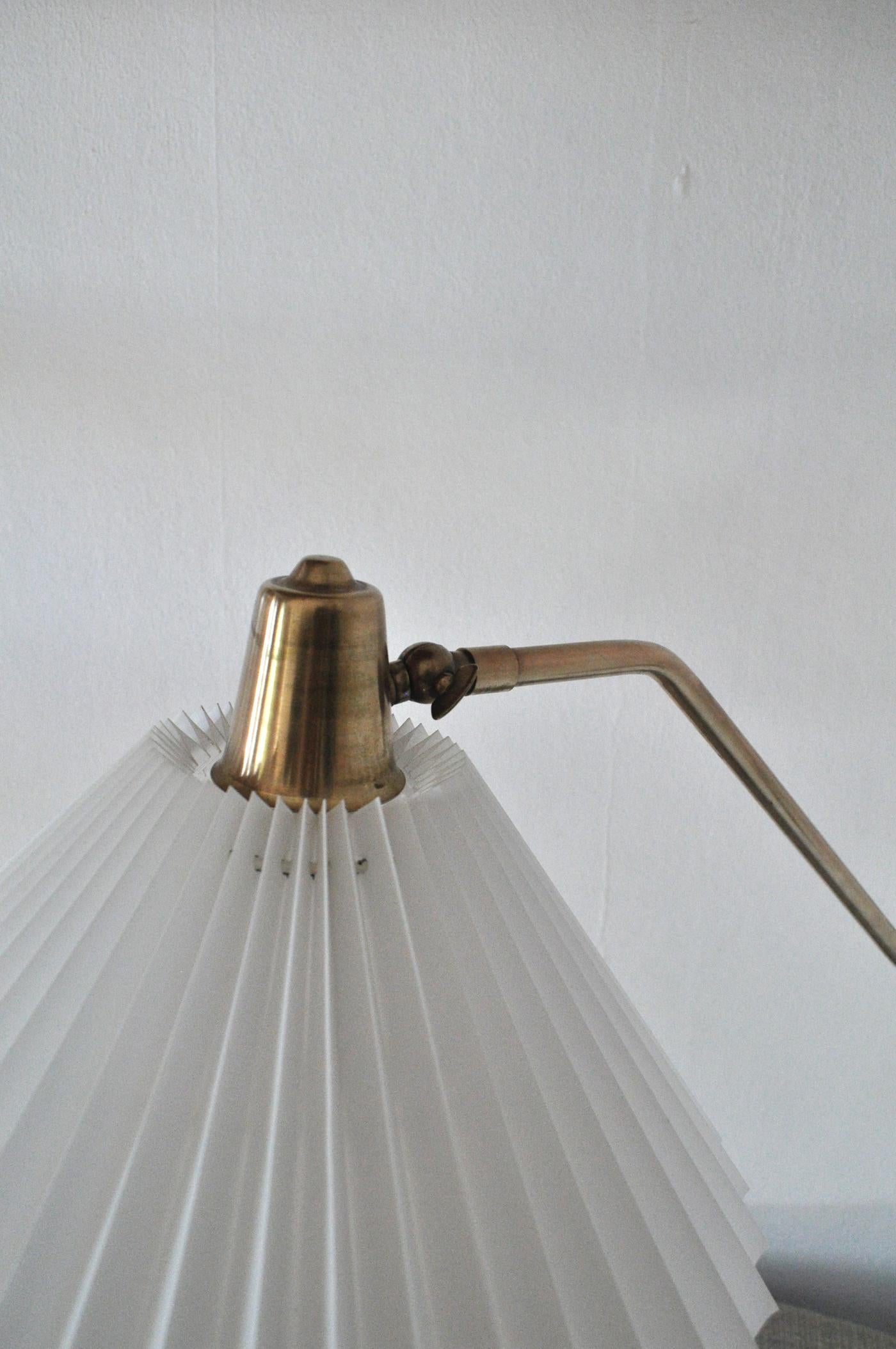 Brass Wall Lamp by Norwegian Astra in the 1950s 4