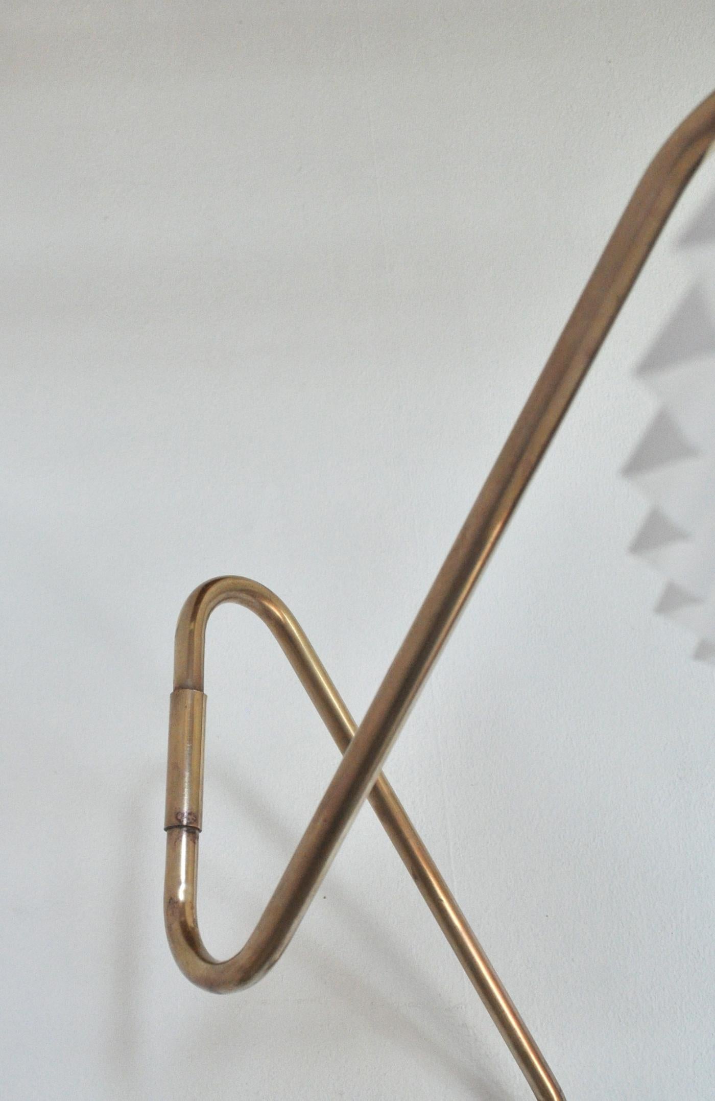 Brass Wall Lamp by Norwegian Astra in the 1950s 6
