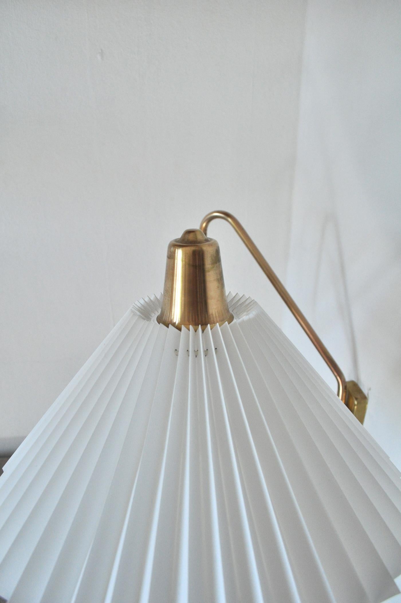 Brass Wall Lamp by Norwegian Astra in the 1950s 3