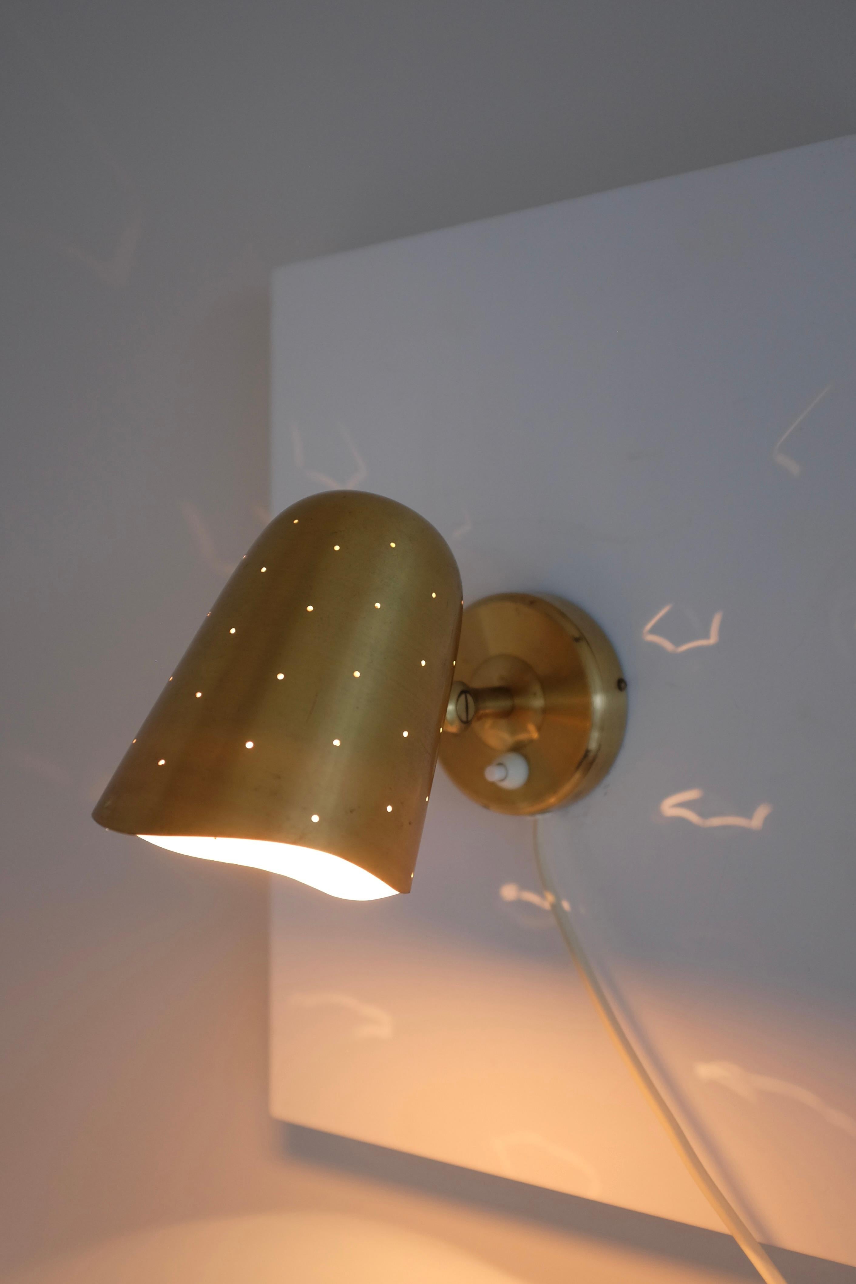 Brass Wall Lamp from Boréns For Sale 3