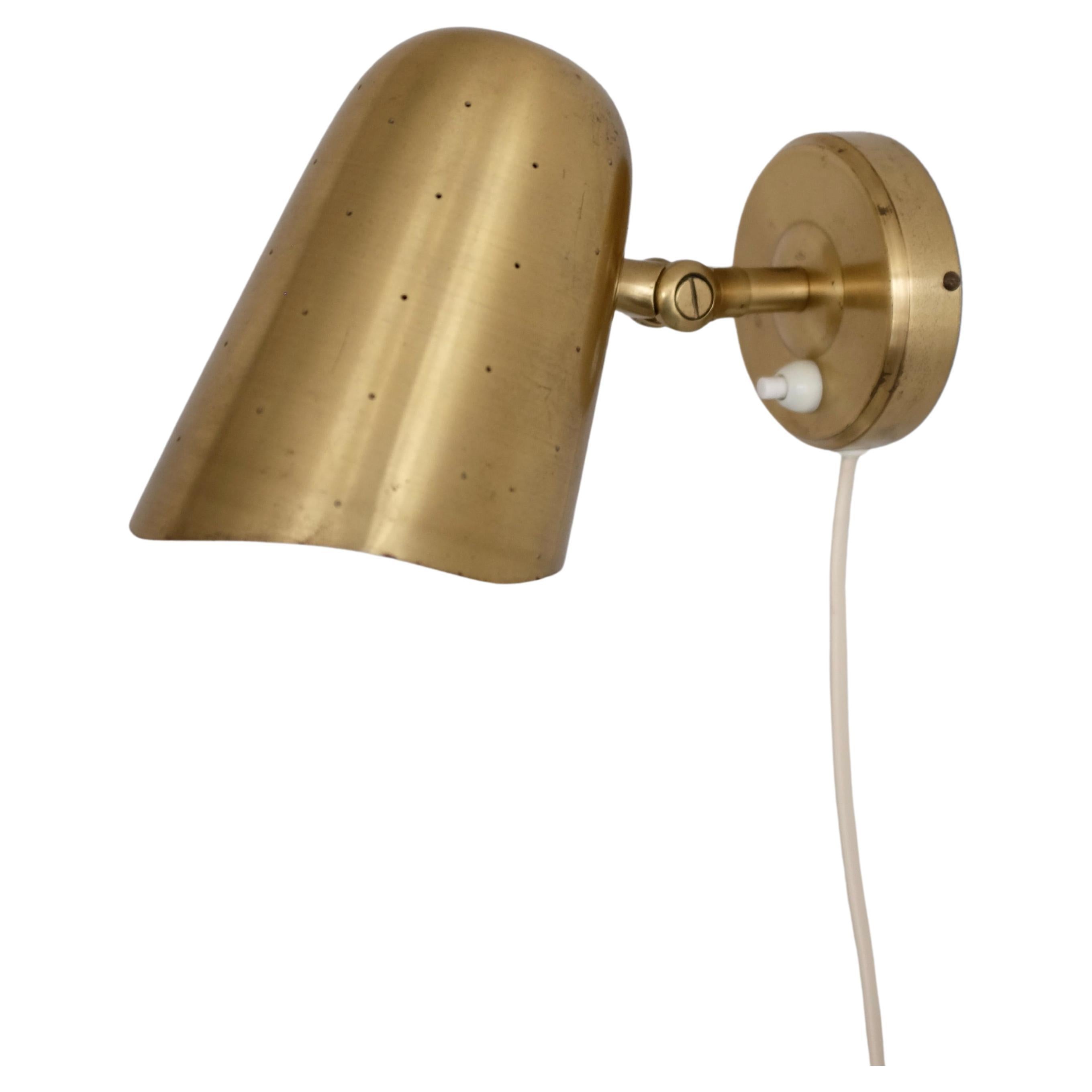 Brass Wall Lamp from Boréns For Sale