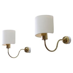 Brass wall lamps model 2334 designed by Josef Frank for Firma Svenskt tenn