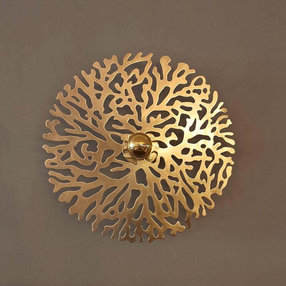 Aplique de latón dorado - Gaetano Corail, Ø 50 cm en Nuevo estado para la venta en Marrakech, MA