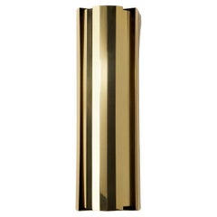 LETO 360 polished brass wall light with mobile fins