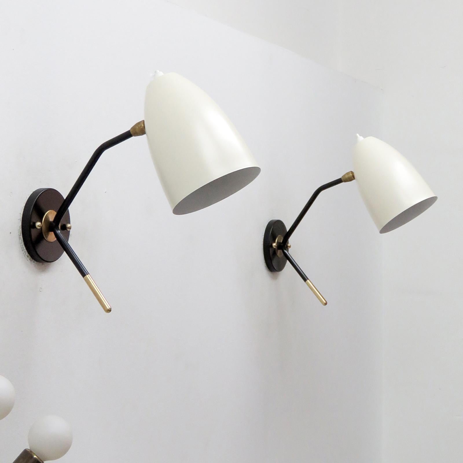 Brass Wall Lights 'L3GG' by Gallery L7 In New Condition In Los Angeles, CA