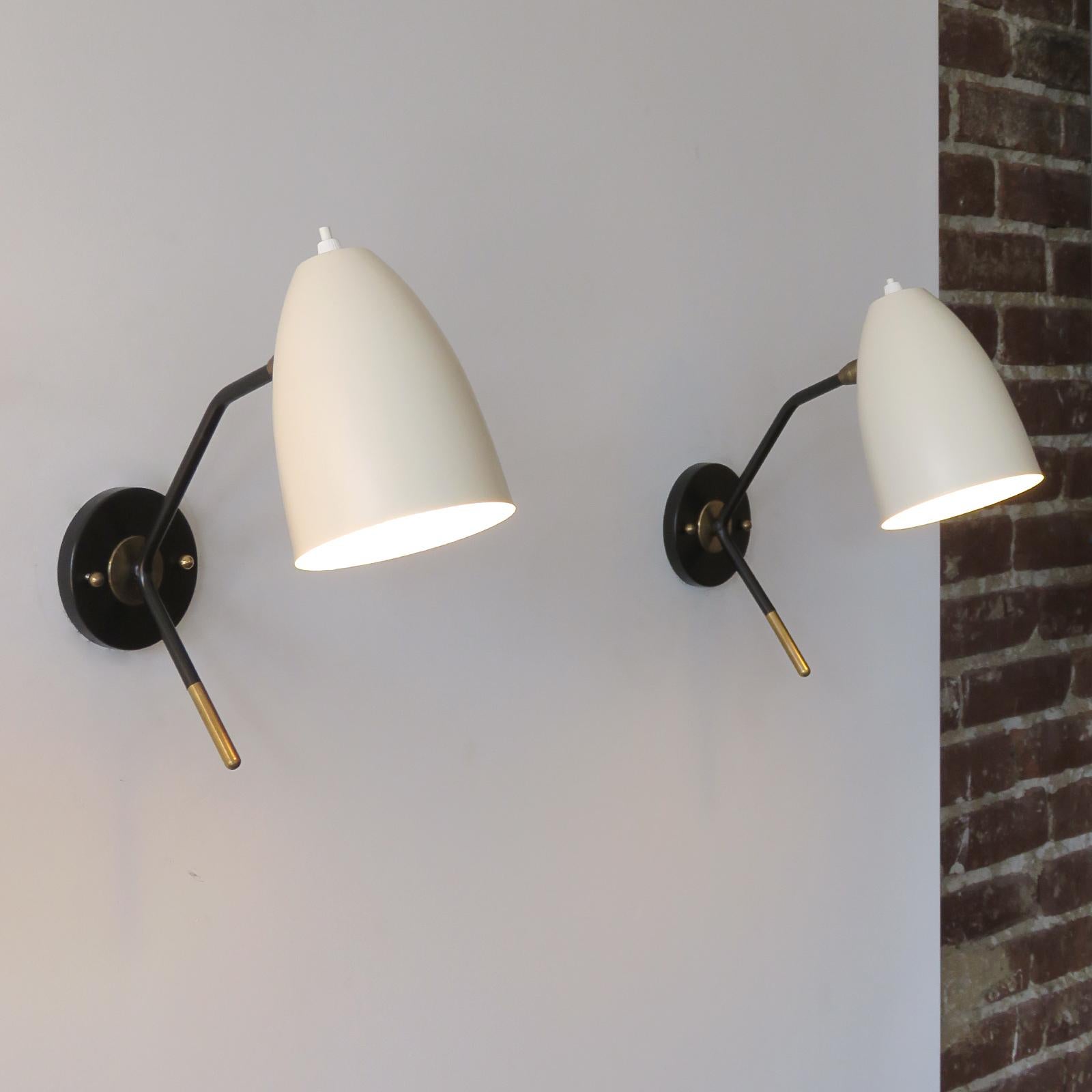 Contemporary Brass Wall Lights 'L3GG' by Gallery L7