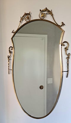 Espejo de pared de latón