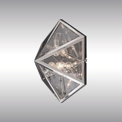 Lampada da parete o da soffitto in ottone di Josef Hoffmann, design Jugendstil, riedizione