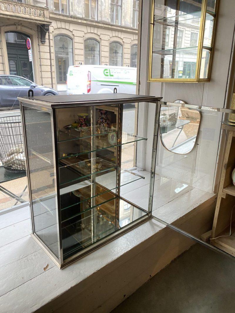 Chrome Wall or Table Display Cabinet, France early 1900 In Good Condition For Sale In Copenhagen K, DK