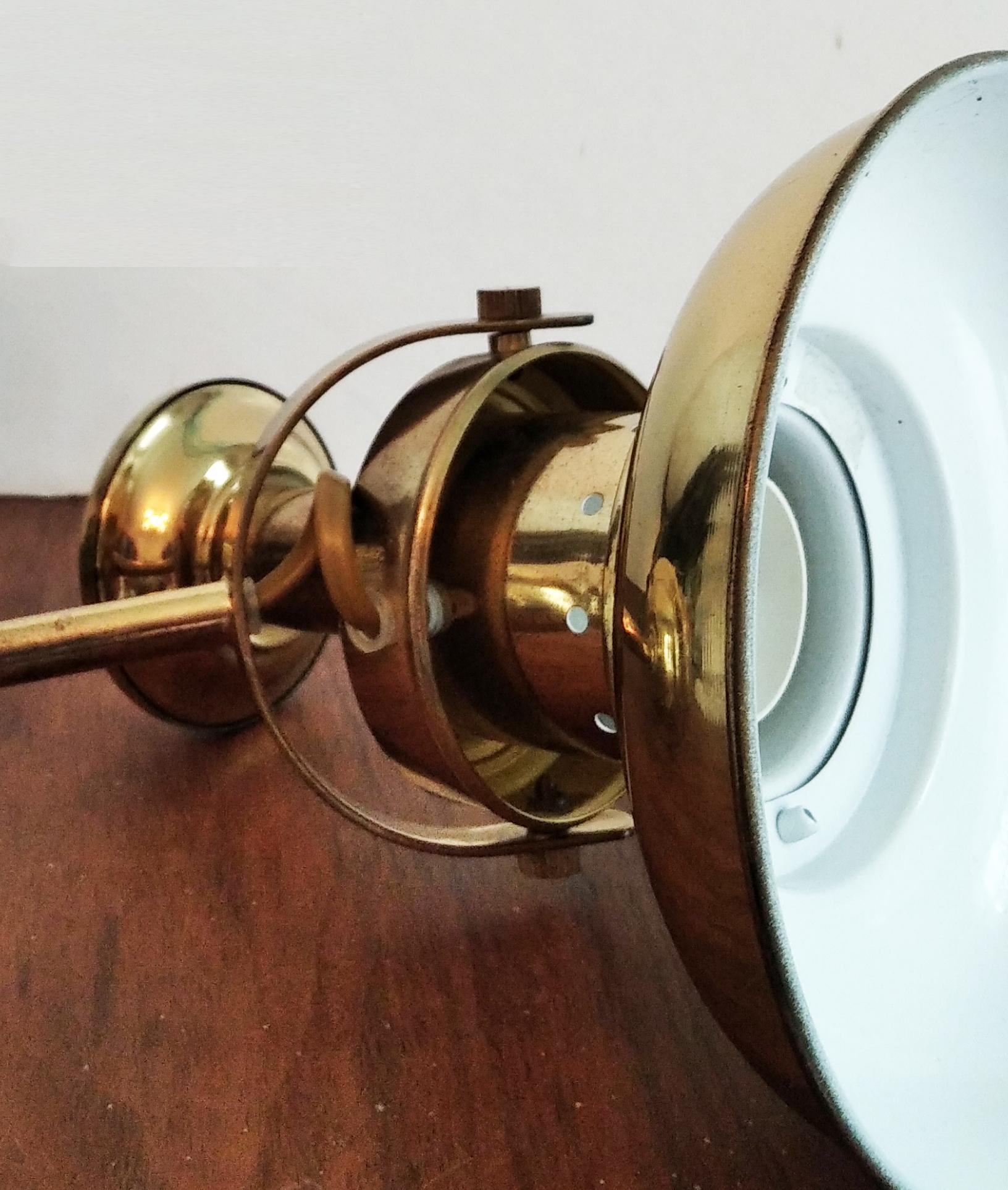 Other Brass Wall Sconce, Boat Style Lamp For Sale