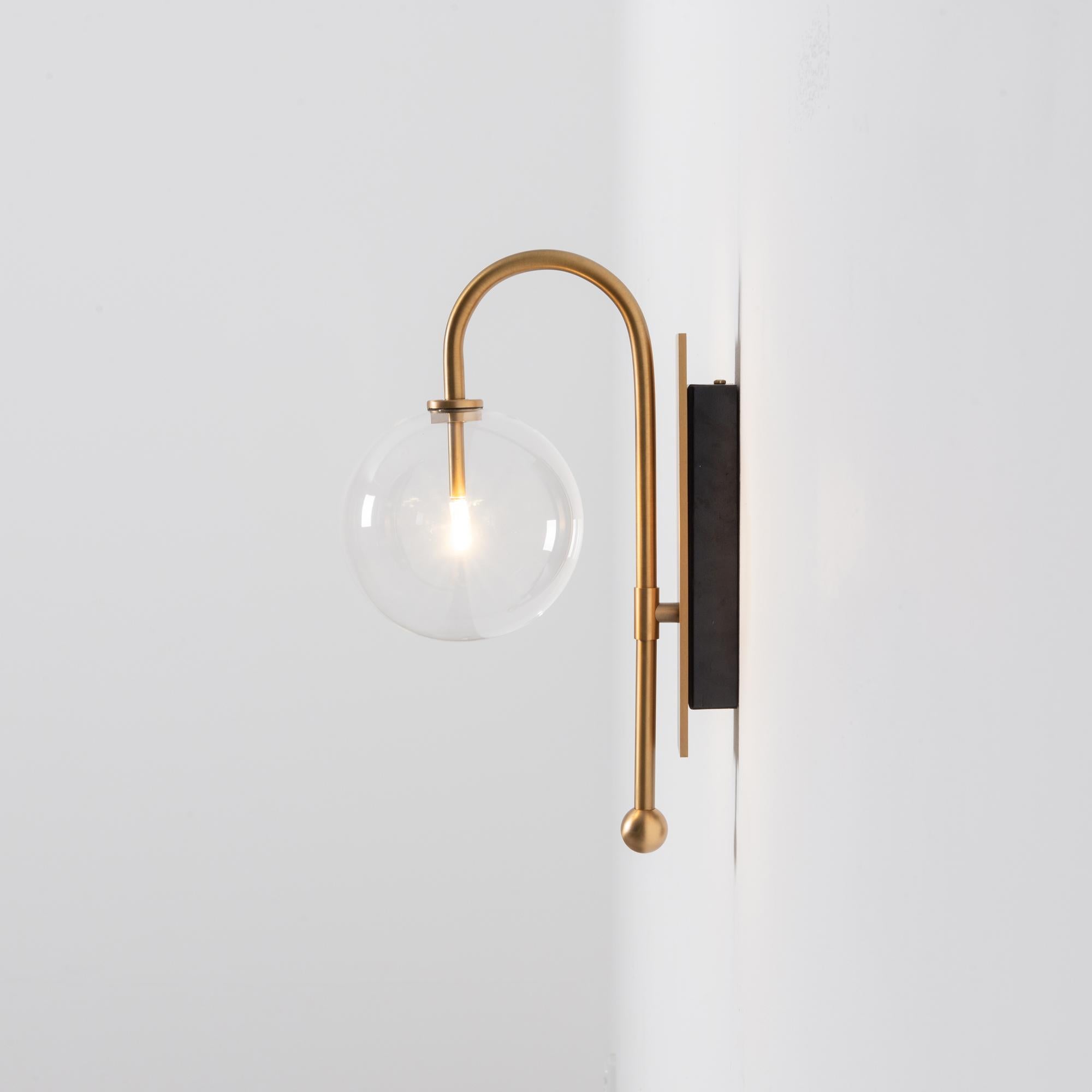 Polish Naples Brass Wall Sconce by Schwung