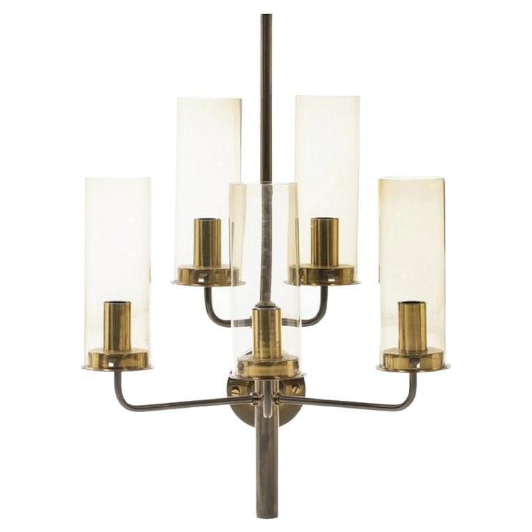 Brass Wall Sconce with Five Lights by Hans-Agne Jakobsson