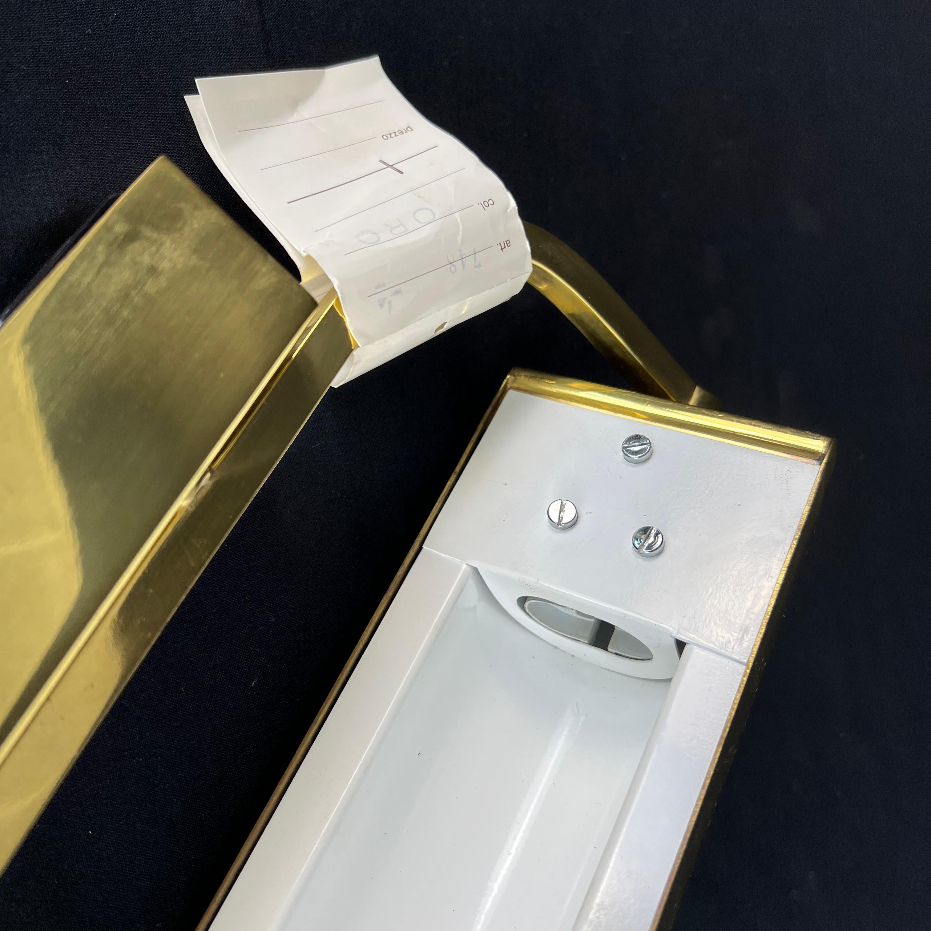 Brass Wall Sconces by Sergio Bernardi, 1970s – A Pair For Sale 6