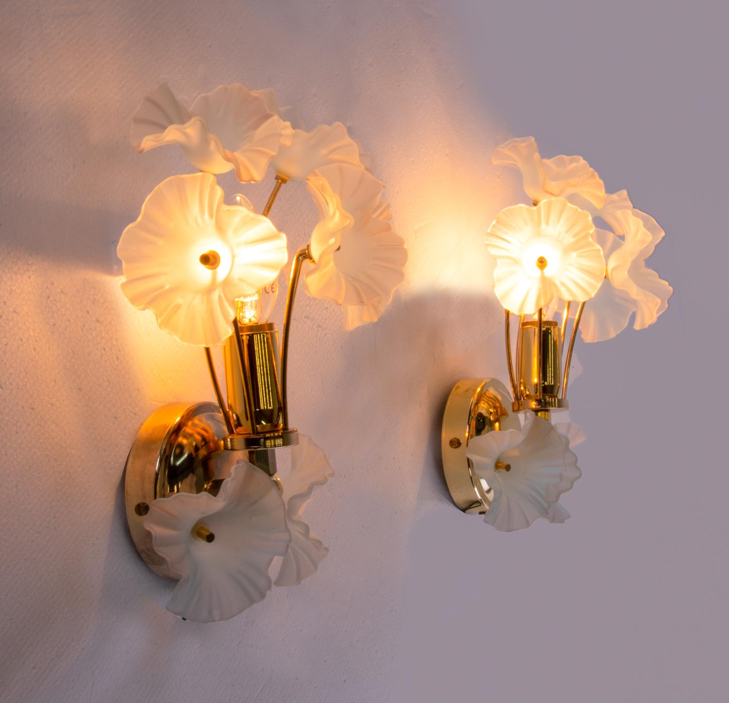 flower wall sconce