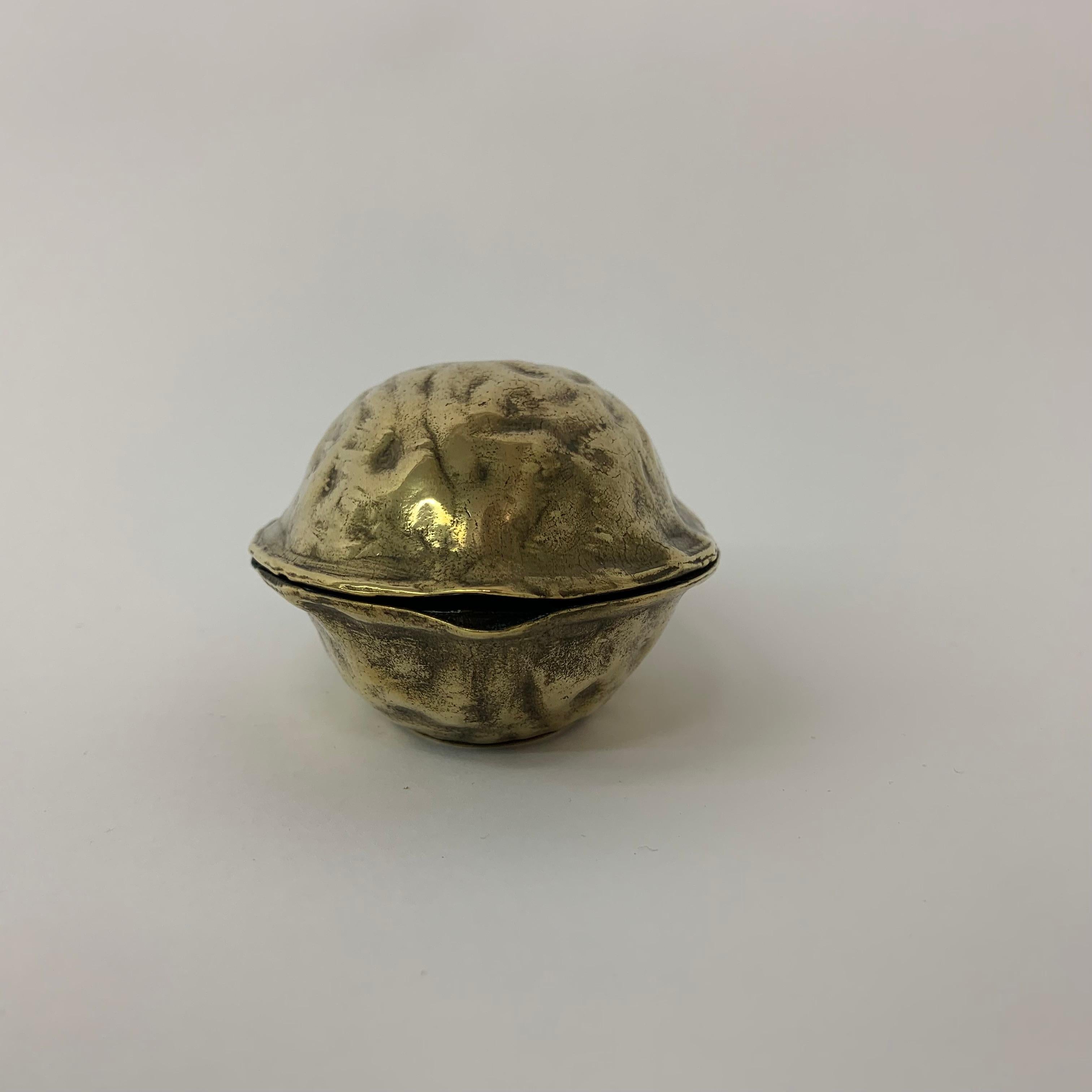 Brass Walnut Shaped Nut Cracker, 1970’s For Sale 2