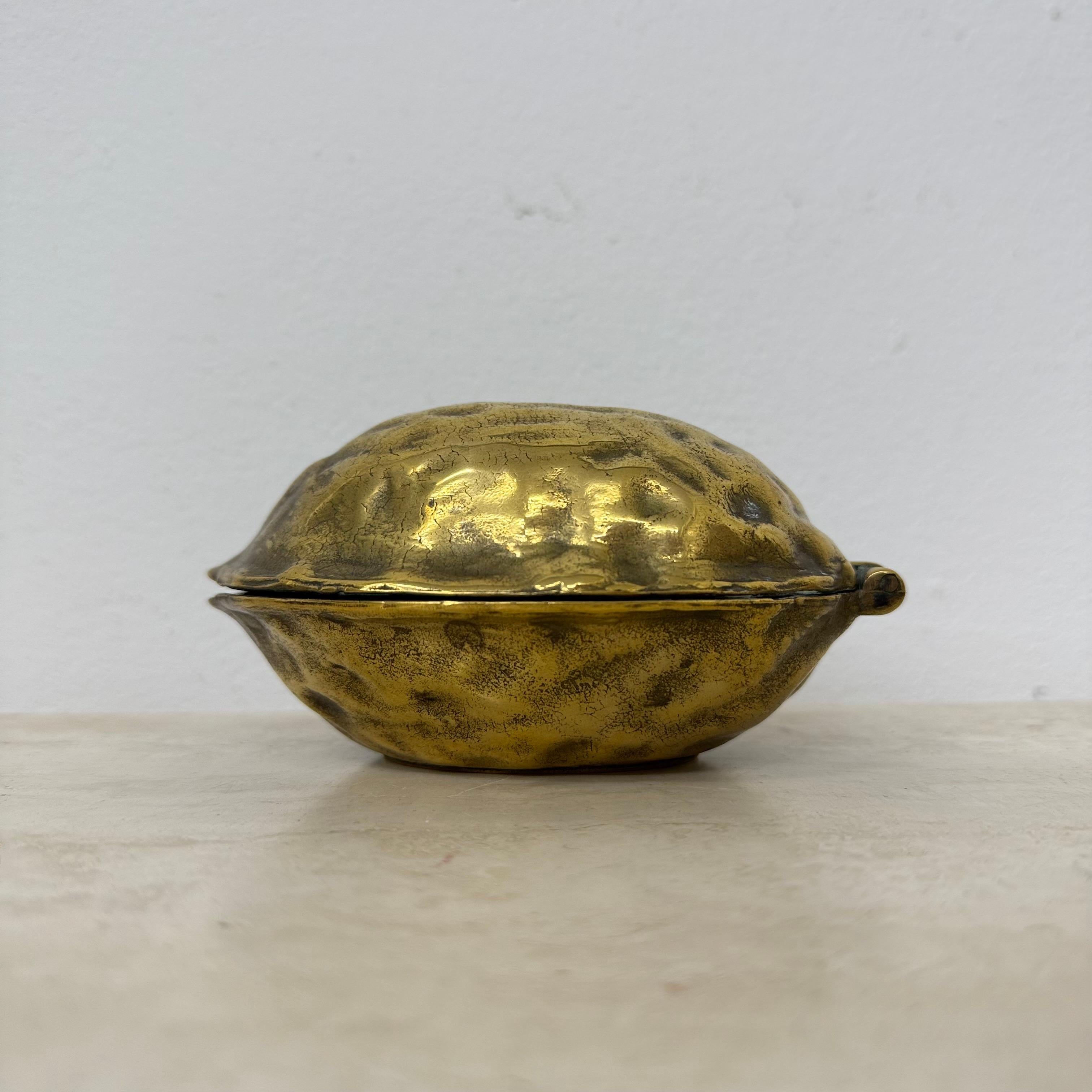 Mid-Century Modern Brass walnut shaped nut cracker , 1970’s For Sale