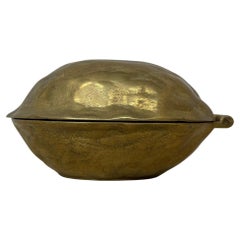 Brass walnut shaped nut cracker , 1970’s