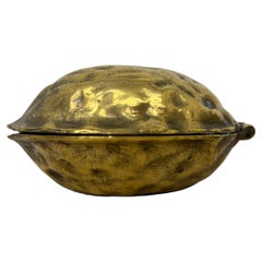 Brass walnut shaped nut cracker , 1970’s