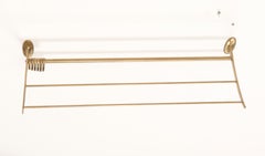 Brass Wardrobe Hat Rack by Karl Hagenauer Vienna