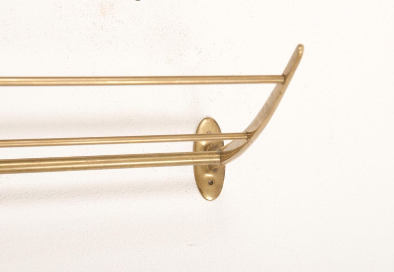 Brass Wardrobe Hat Rack by Karl Hagenauer Vienna For Sale at 1stDibs