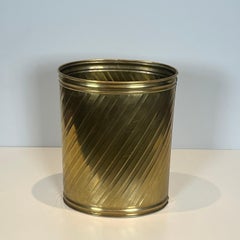 Brass Wastebasket