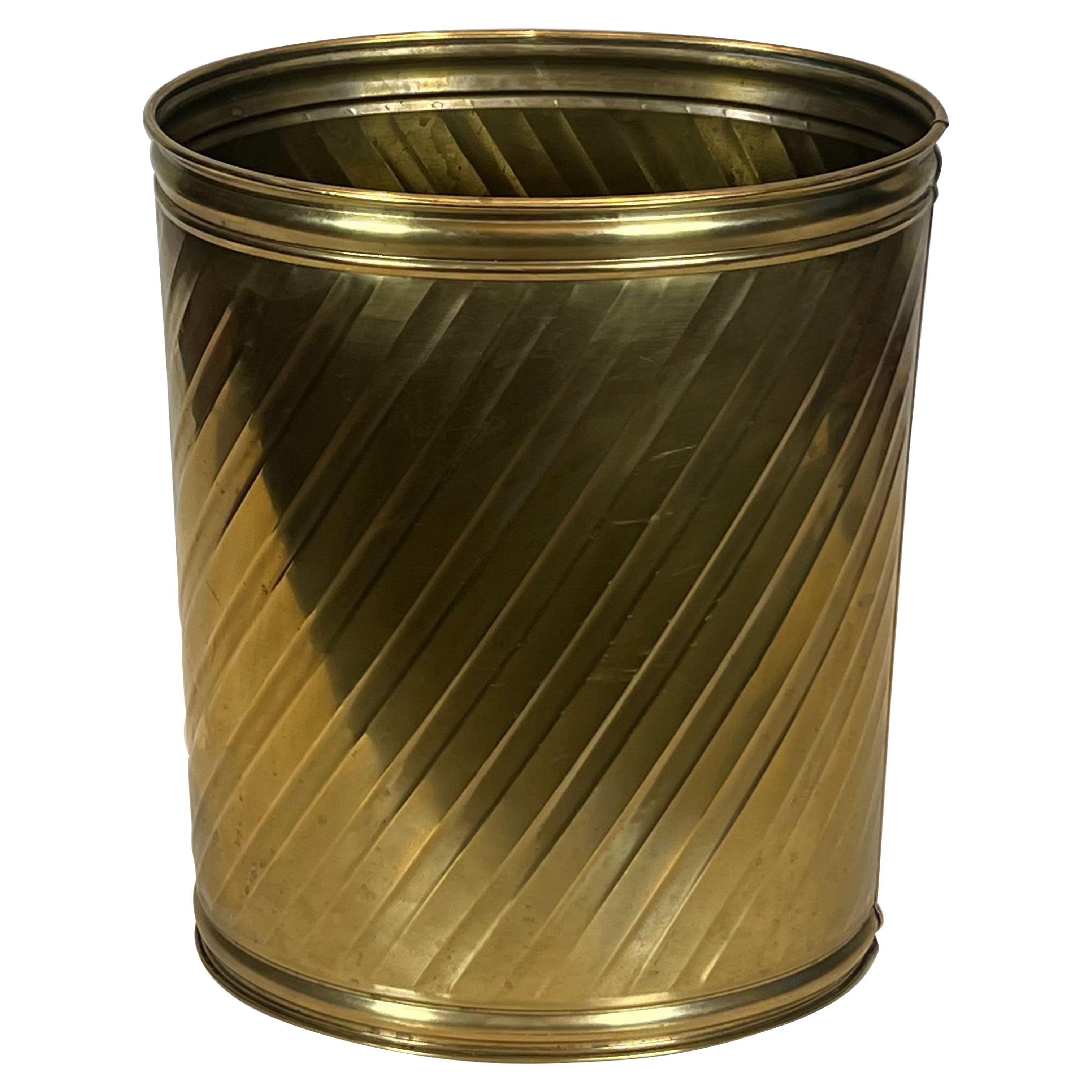 Brass Wastebasket