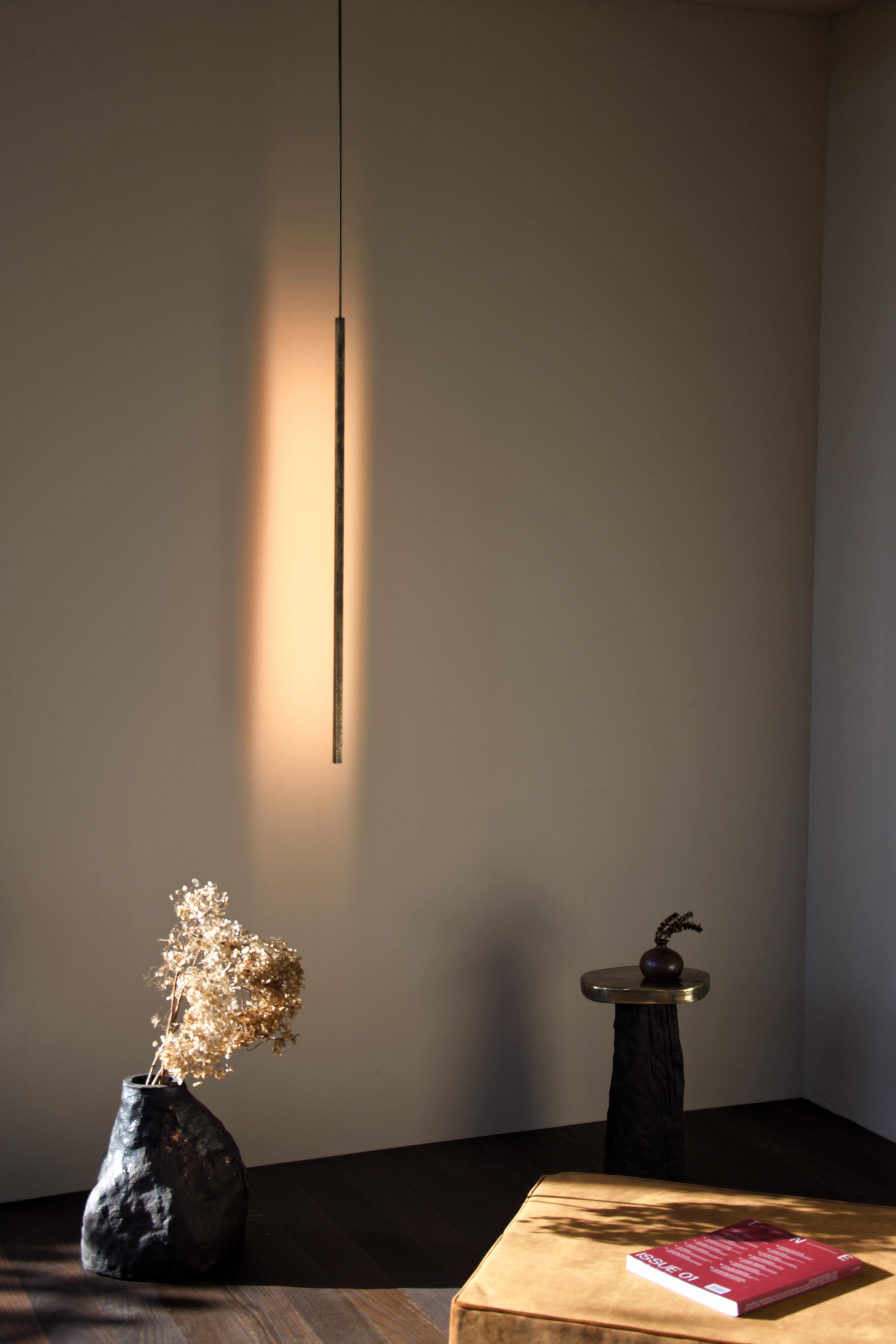 Brass Wild Patina Kalih Pendant Lamp Square by Eichkorn Alemán en venta