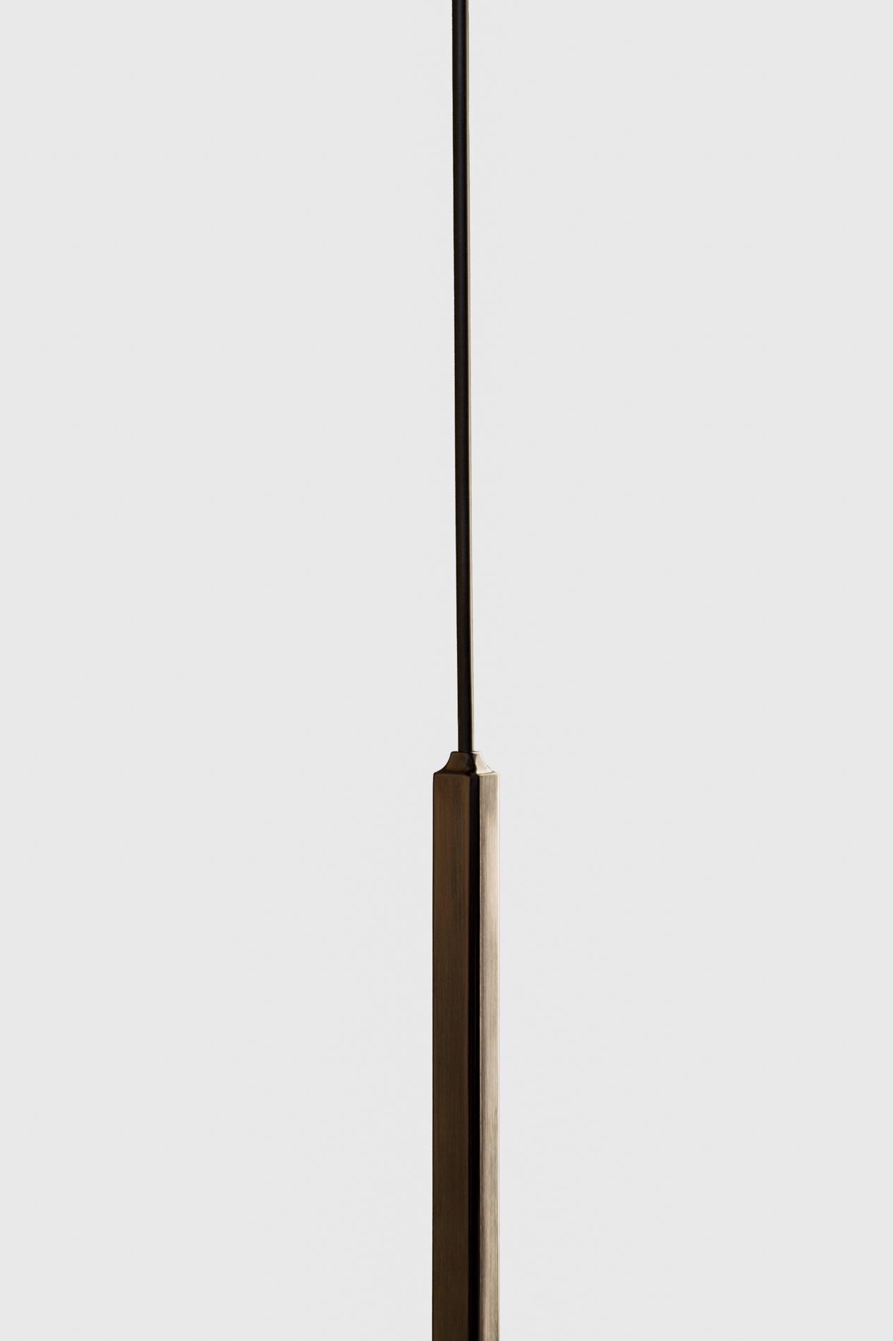 Brass Wild Patina Kalih Pendant Lamp Square by Eichkorn Latón en venta