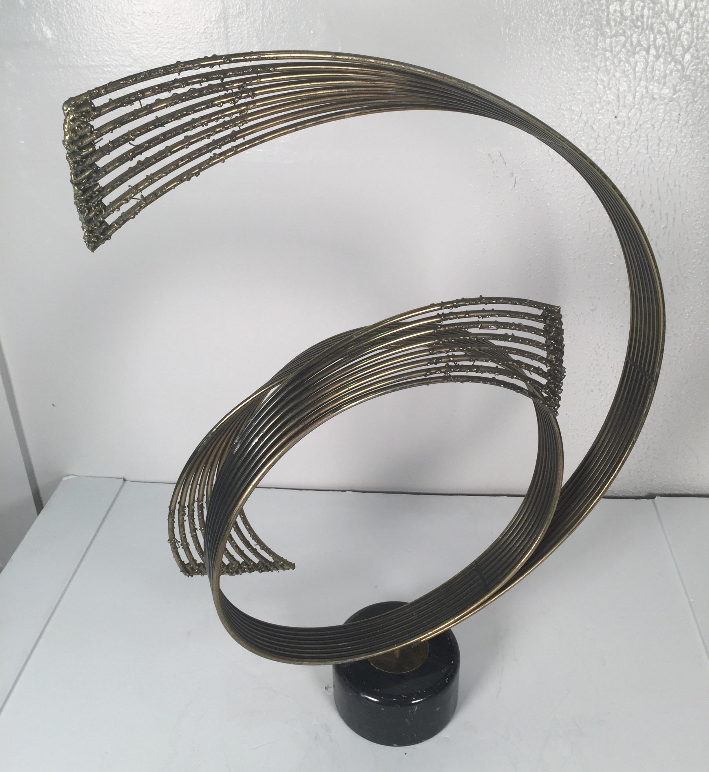 Brass Windswept Sculpture by C. Jere 4