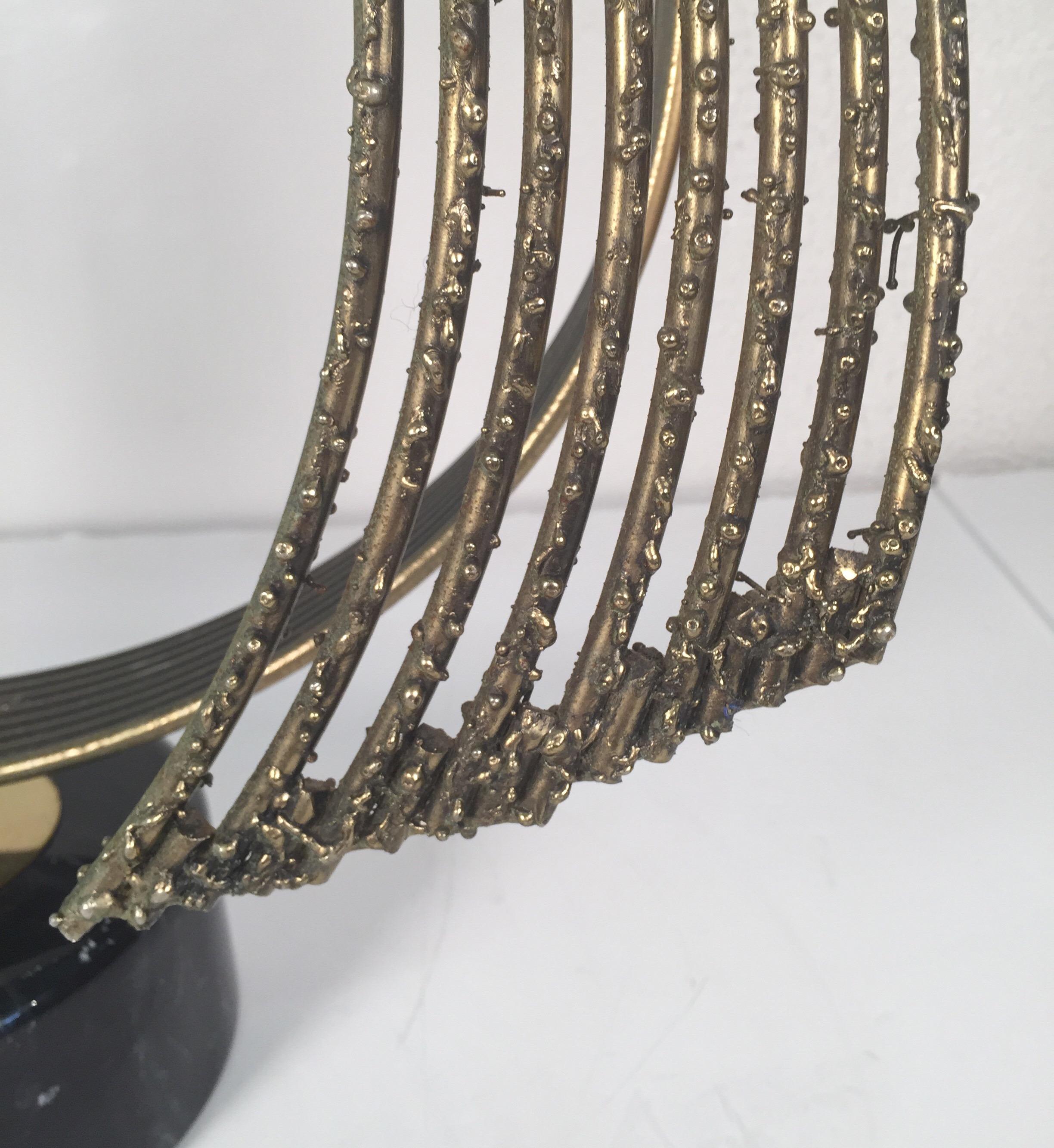 American Brass Windswept Sculpture by C. Jere
